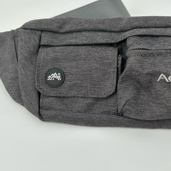 AONIJIE Outdoor Sports Waist Bag Fanny Pack 2 Zip and One Hook and Loop Pocket - Picture 3 of 9